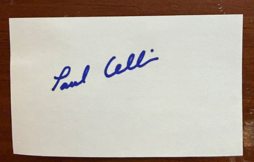 Paul cellucci autografo - paul,