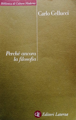 Perché ancora filosofia - ancora, la